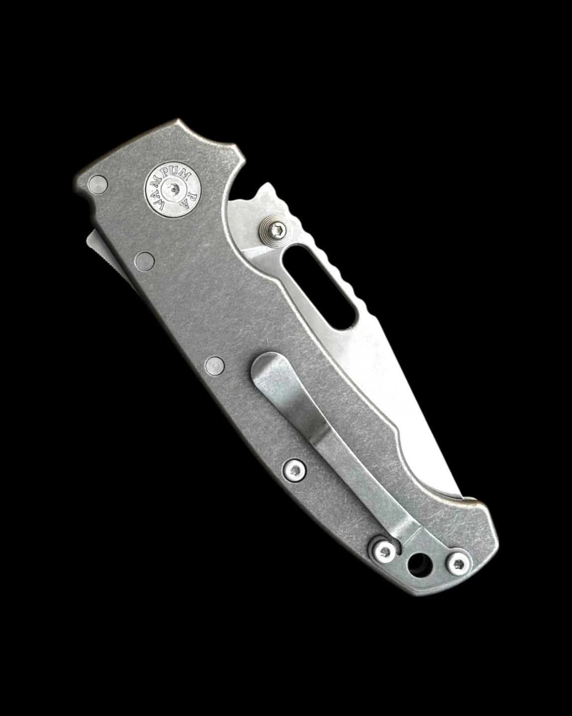 Demko Knives-Demko Knives USA AD20I Slim - K1 Smooth Titanium Handles - Nitro-X7 Clip Point Blade-4-Urban Cutlery