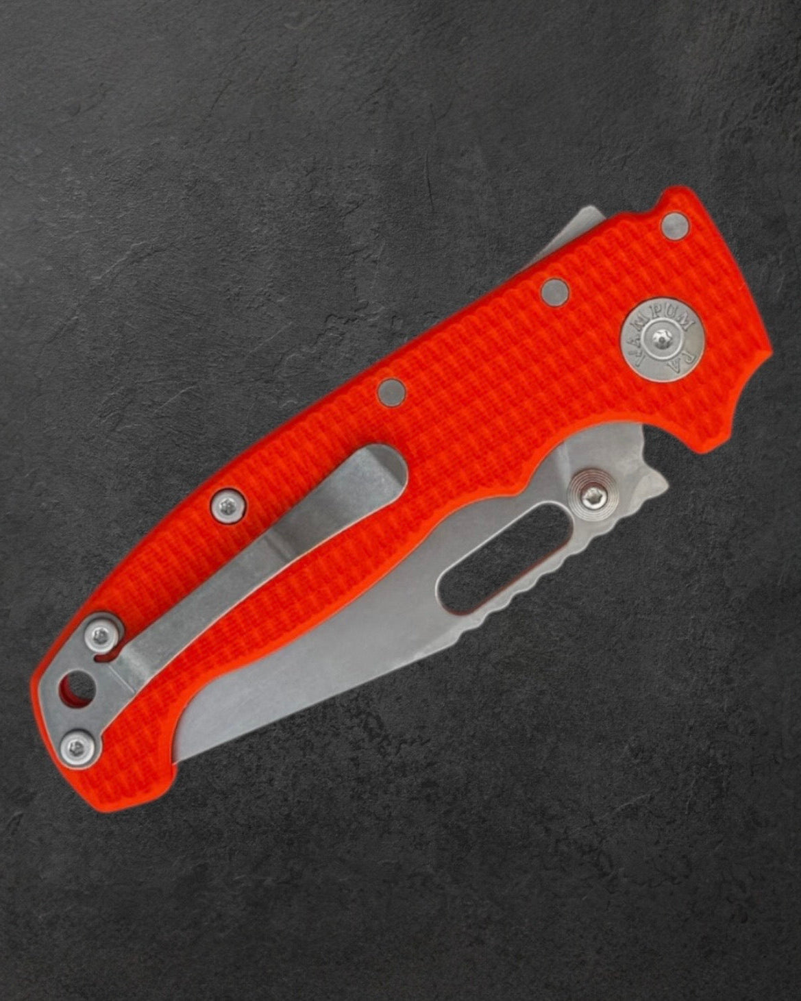 Demko Knives-Demko Knives USA AD20I Slim - Orange G10 Handles - Nitro-X7 Clip Point Blade-4-Urban Cutlery
