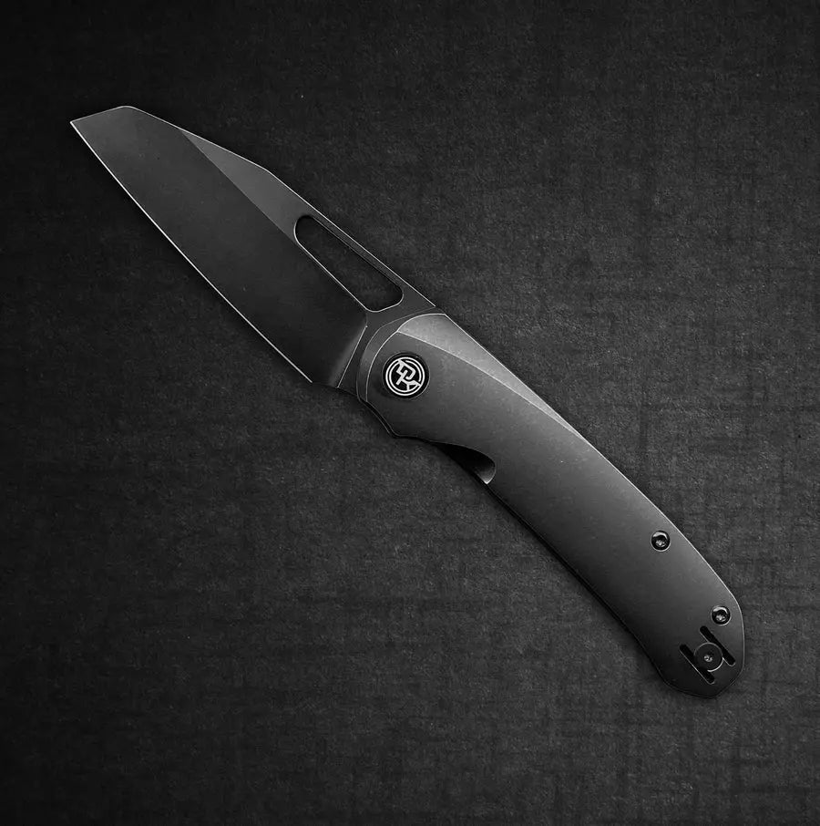 Divo Knives-Divo Buzz - Blacked Out - Blackwashed Ti / Blackwashed Blade-1-Urban Cutlery
