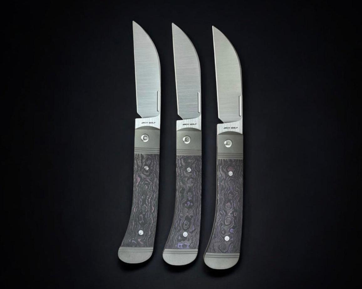 Jack Wolf Knives-Jack Wolf Knives - DIAMONDBACK JACK - FAT CARBON PURPLE HAZE-7-Urban Cutlery