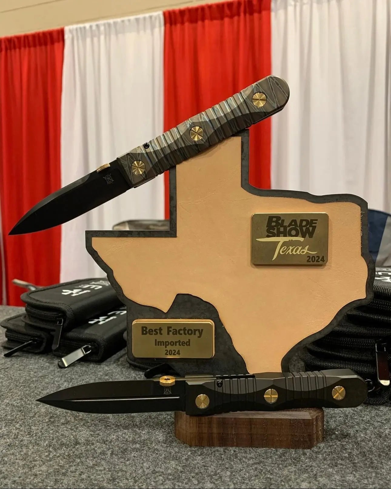 Les George; Elishewitz Knives-Elishewitz x Les George - Ek integral folder - Tiger Stripe Handle Finish - Dirk Style Dagger Blade-5-Urban Cutlery