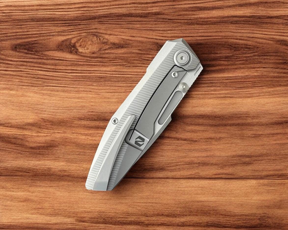 Null Knives-Null Knives Raiden R2 - Type S Blasted Handle - Belt Satin Magnacut Blade-5-Urban Cutlery