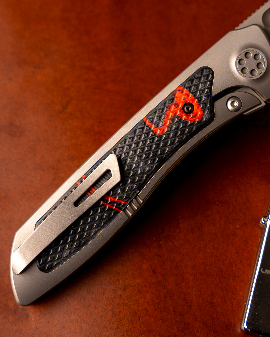 Sharp by Design T10 – Lava Flow Kirinite Inlay Handles - Harpoon Clip Point