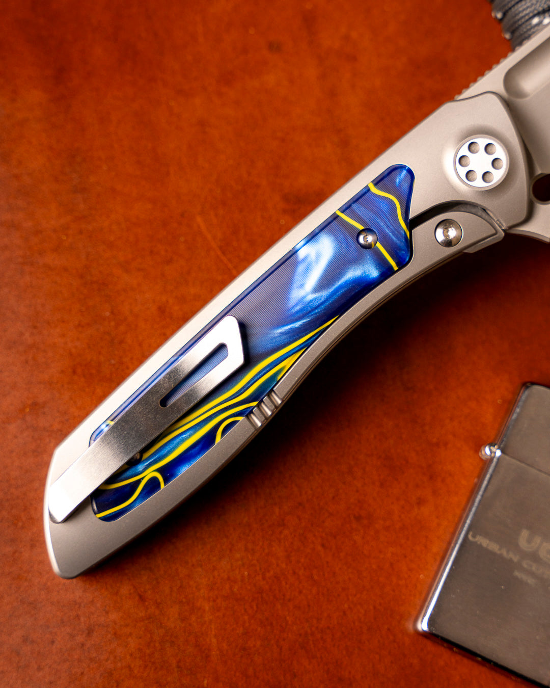 Sharp by Design T10 – Royal Pearl Kirinite Inlay Handles - Etched Blade