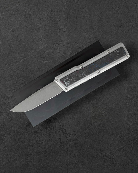 Chaves Knives-Chaves Dissident OTF Knife - M390 Drop Point & "GTA" Carbon Fiber Inlay-1-Urban Cutlery