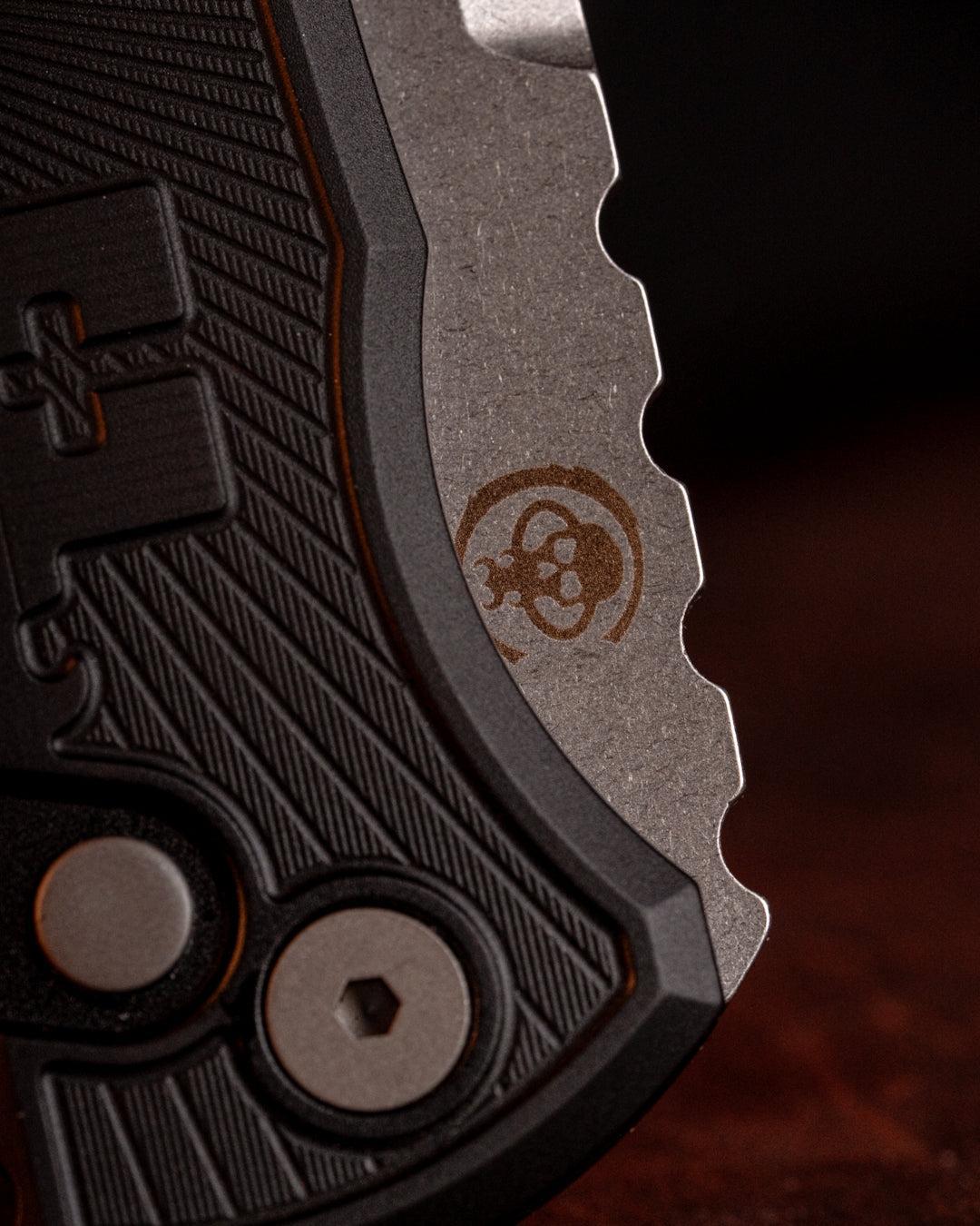 Chaves Knives-Chaves x ProTech 229 Redencion Auto - Black Key Milled Handles - Stonewash S35vn Blade-4-Urban Cutlery