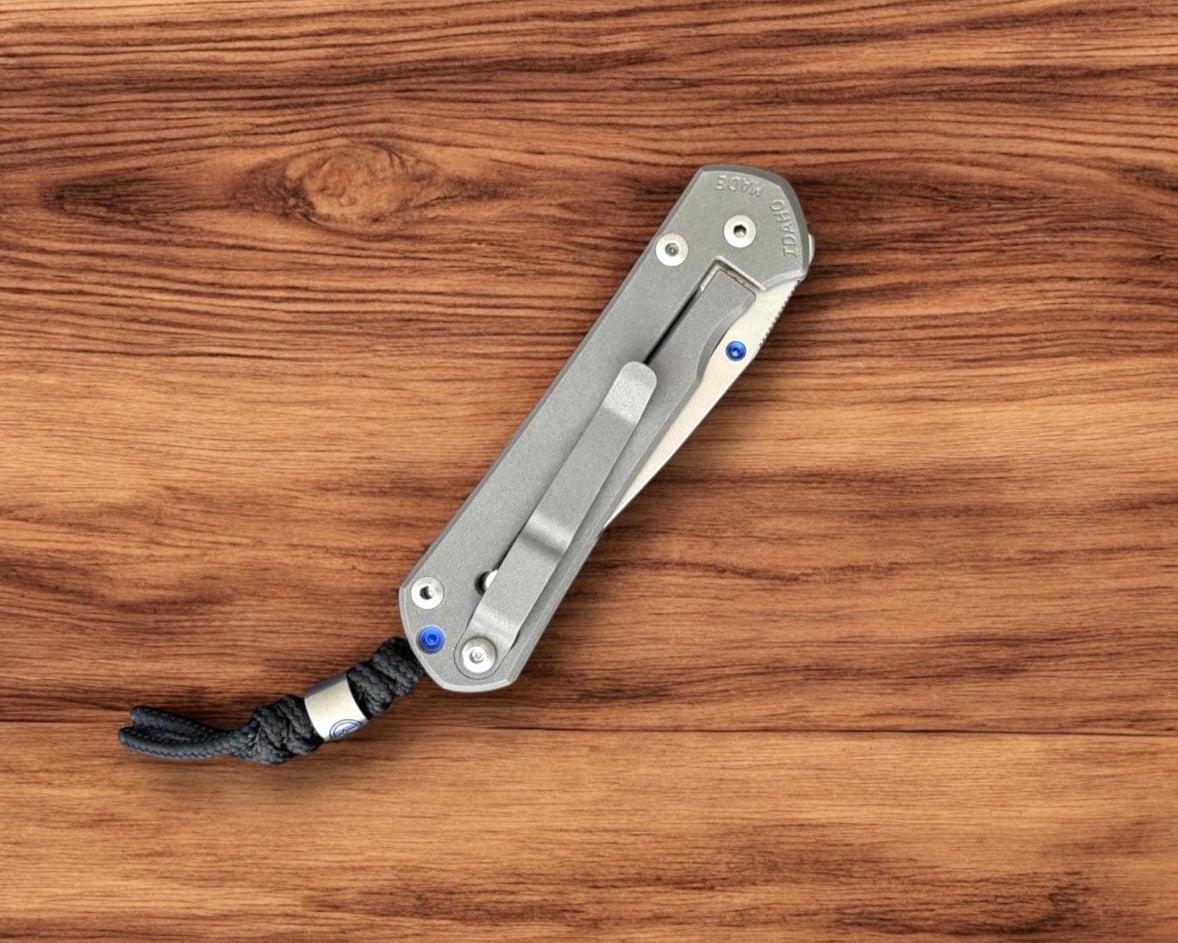 Chris Reeve Knives-Chris Reeve Knives Small Sebenza - Blue Dog Paw Graphic - MagnaCut Blade-4-Urban Cutlery