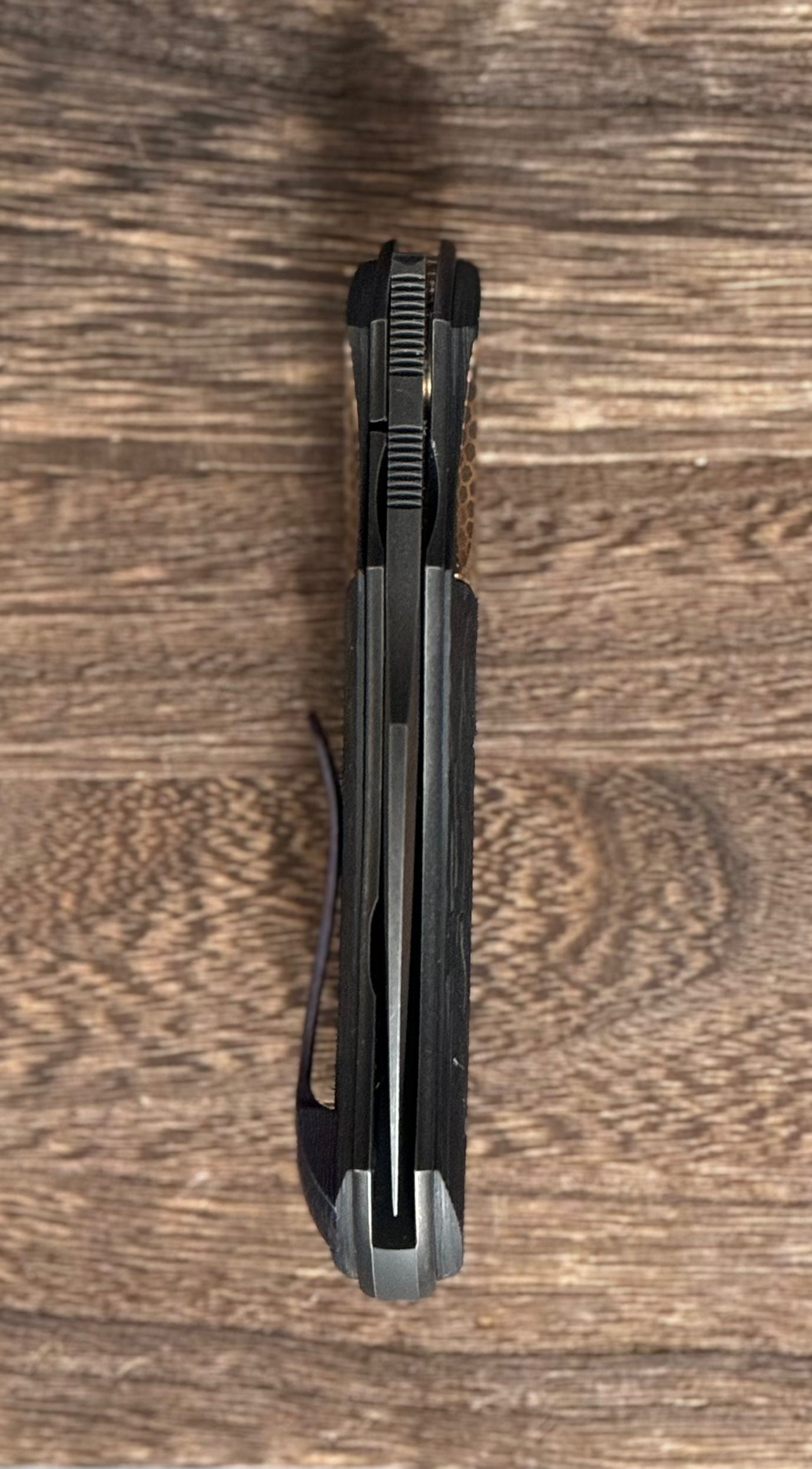 Custom Knife Factory-Custom Knife Factory Davless Carbon Fiber & Superconductor w/ Two Tone Blackwash-4-Urban Cutlery