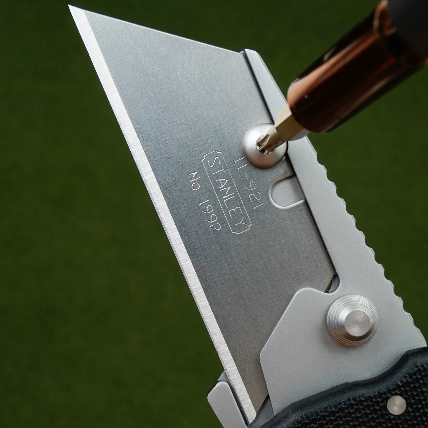 Demko Knives-Demko Knives Razor-Shark - Black GRN Handles - Utility Razor-3-Urban Cutlery