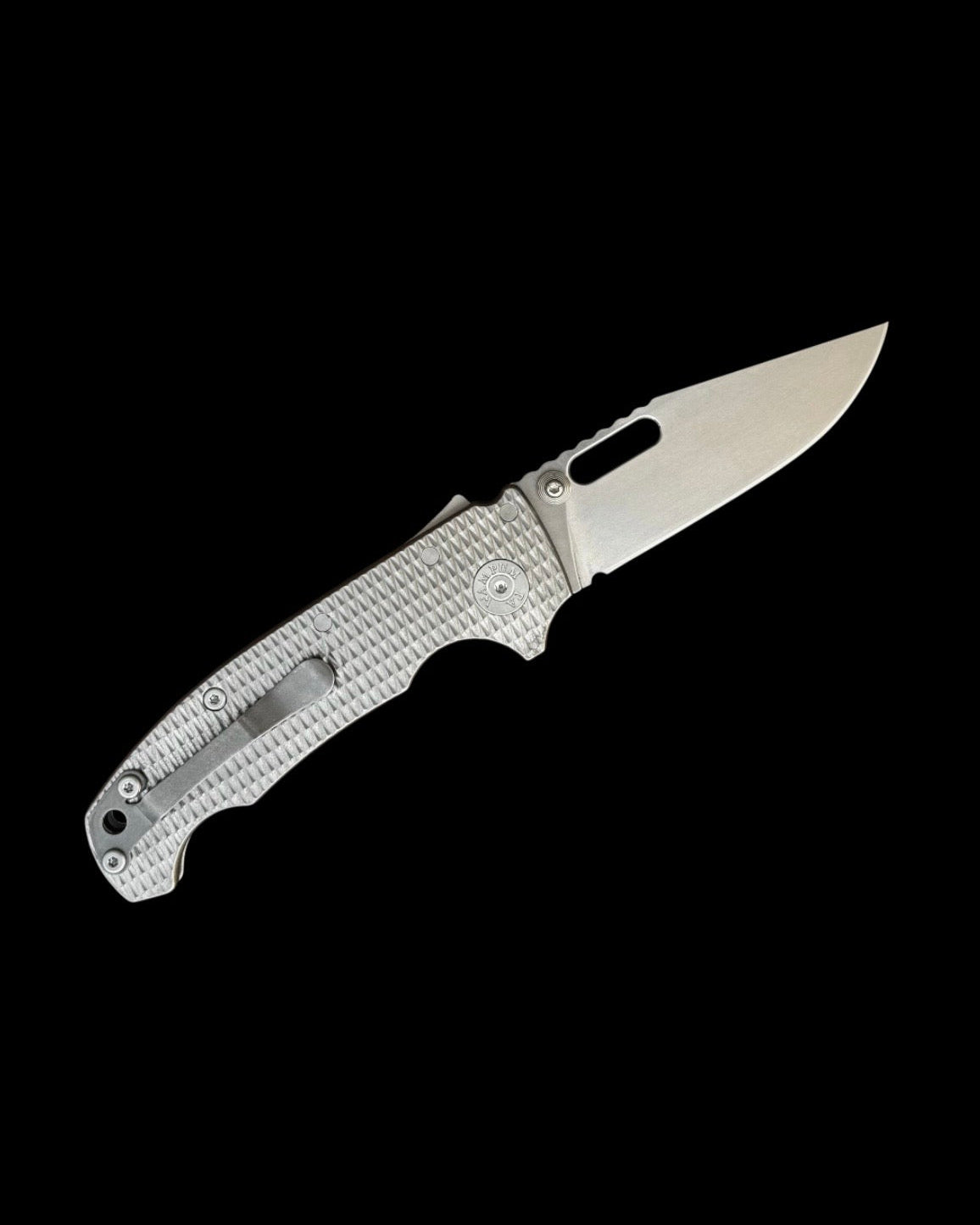 Demko Knives-Demko Knives USA AD20I Slim - K1 Textured Titanium Handles - Nitro-X7 Clip Point Blade-2-Urban Cutlery