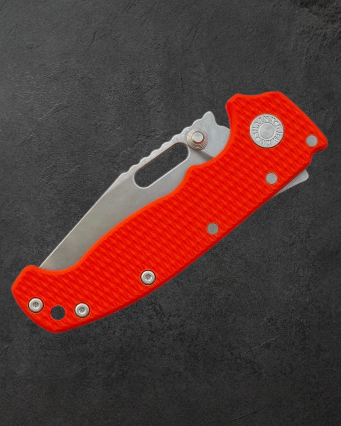 Demko Knives-Demko Knives USA AD20I Slim - Orange G10 Handles - Nitro-X7 Clip Point Blade-3-Urban Cutlery