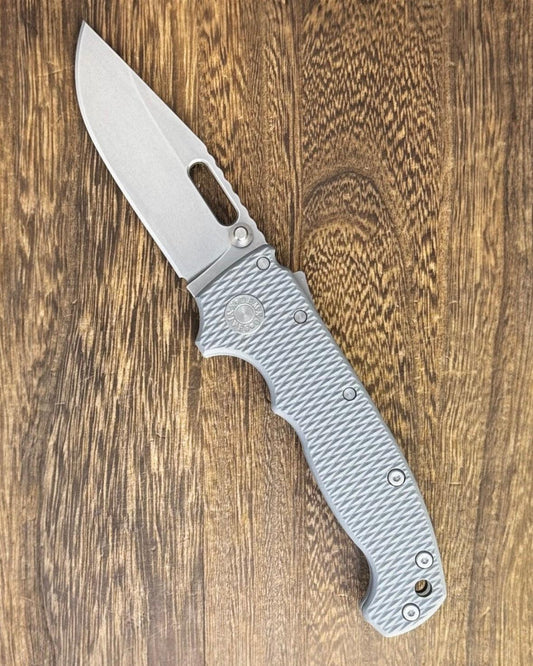 Demko Knives-Demko Knives USA MGAD20 - Grey G10 Handles - 3V Clip Point Blade-1-Urban Cutlery
