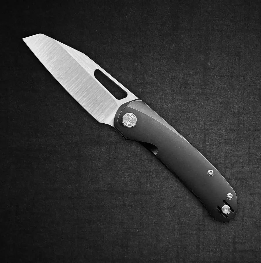 Divo Knives-Divo Buzz - Tux - Blackwashed Ti / Satin Blade-1-Urban Cutlery