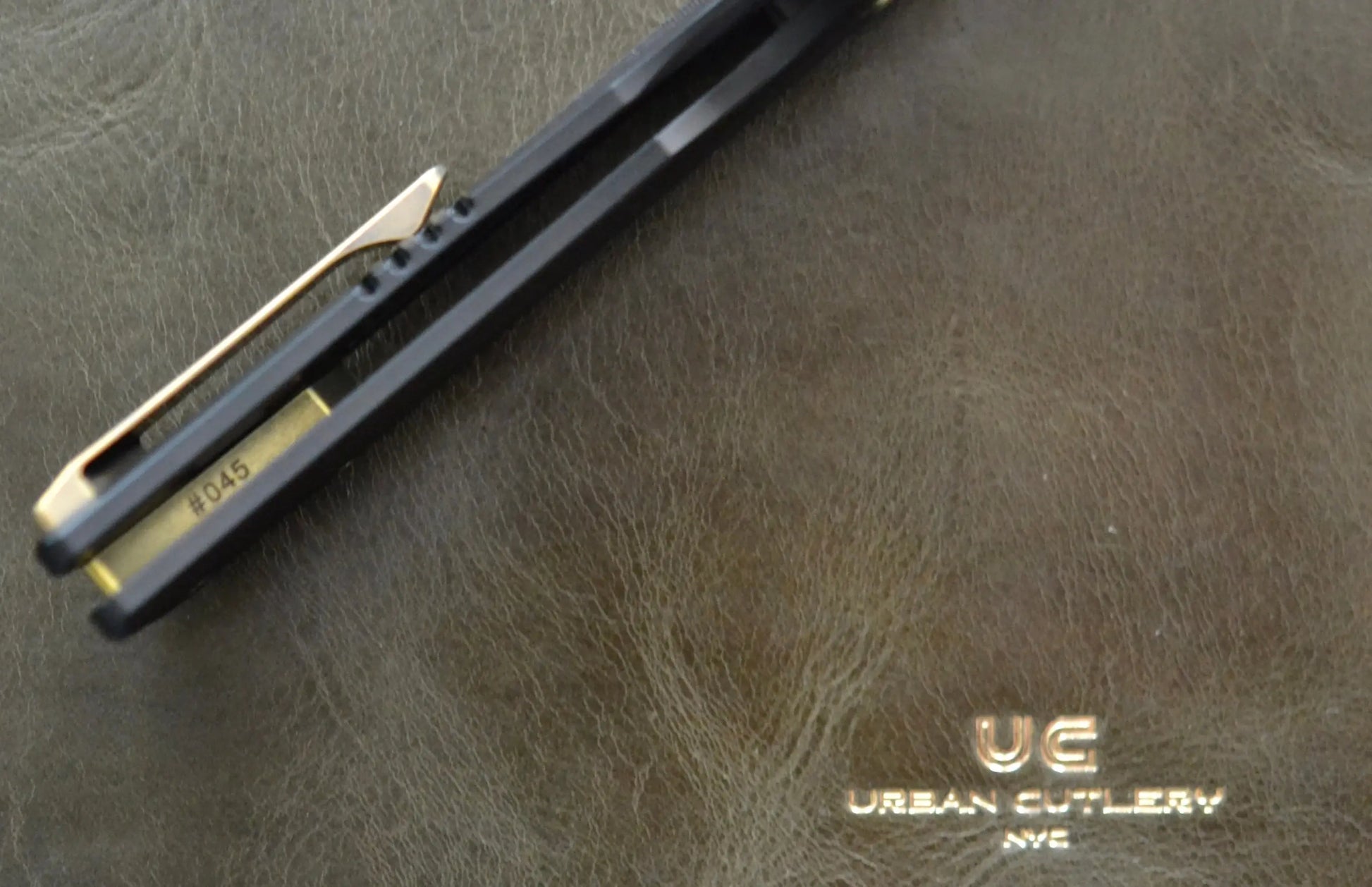 EMP EDC-EMP EDC Relative 3.4" Elmax Drop Point Satin Finish Milled Titanium Bronze #045 - Brand New-5-Urban Cutlery