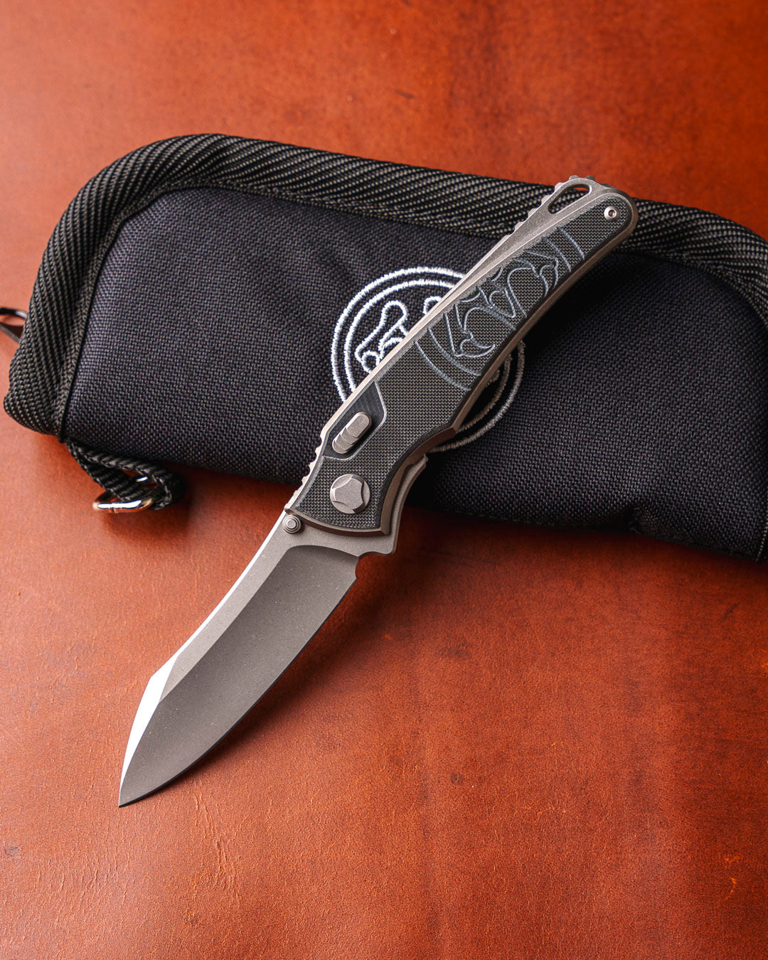 Hawk Knives-Hawk Knives Talon - Black G10 Handle Inlay - Brightwashed M390 Blade-1-Urban Cutlery