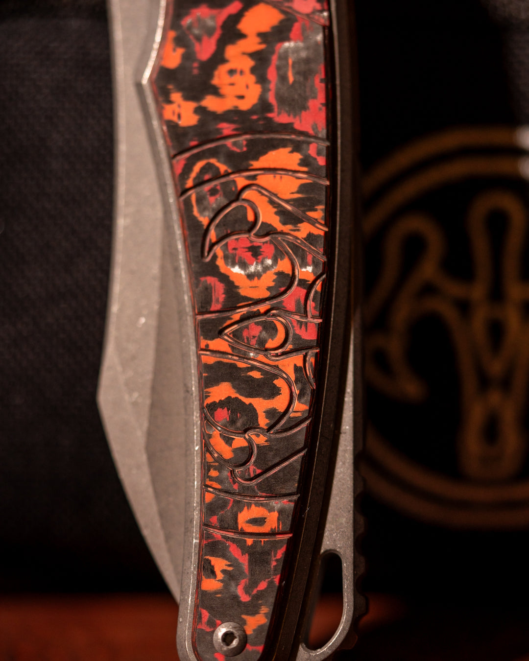 Hawk Knives-Hawk Knives Talon - Mars Valley Fat Carbon Handle Inlay - Tumbled M390 Blade-2-Urban Cutlery