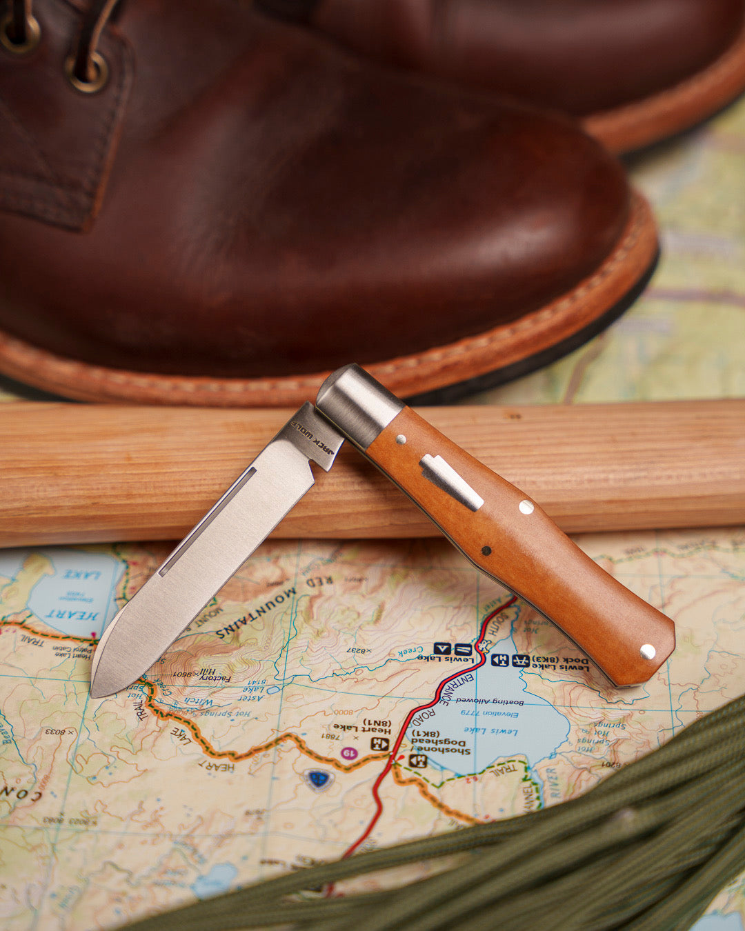 Jack Wolf Knives GATEWAY COFFIN - MAPLE VALLEY RICHLITE