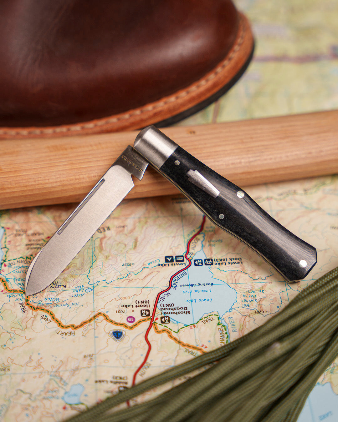 Jack Wolf Knives GATEWAY COFFIN - SMOOTH BLACK BONE