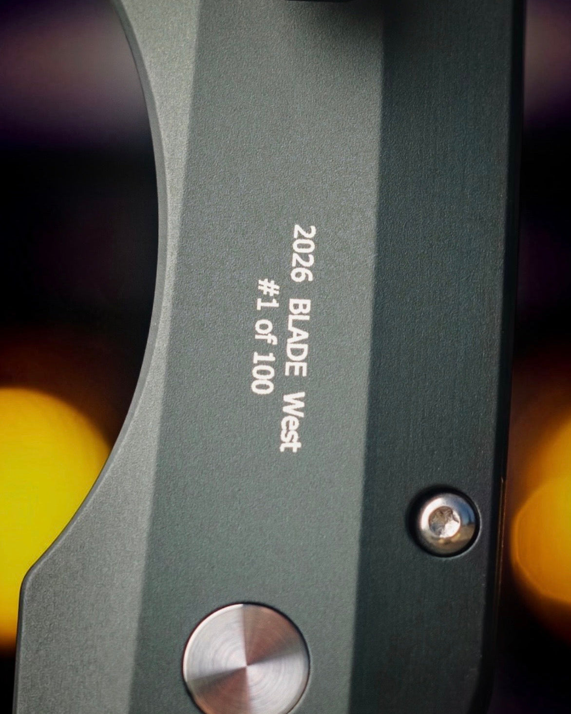 Pro-Tech BSW26.VERO.1 Blade Show West 2026 Exclusive Vero Synapse 2 Auto - Solid Green Handle - 2-Tone DLC Black w/ Satin Flats MAGNAMAX Blade - Black Lip Pearl Button - DLC Black Clip /100
