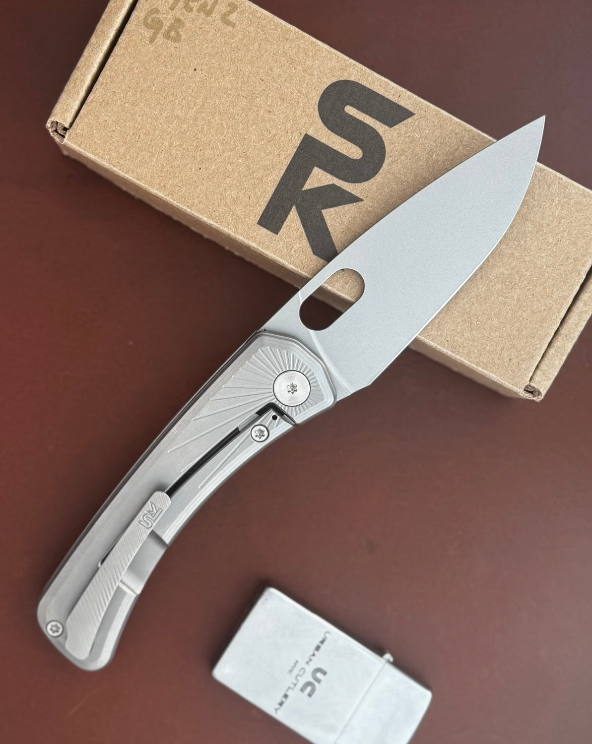 SPK Lamia V2 "Throwback" Burst Milling (Glass Blasted) – Stonewash CPM-S60V