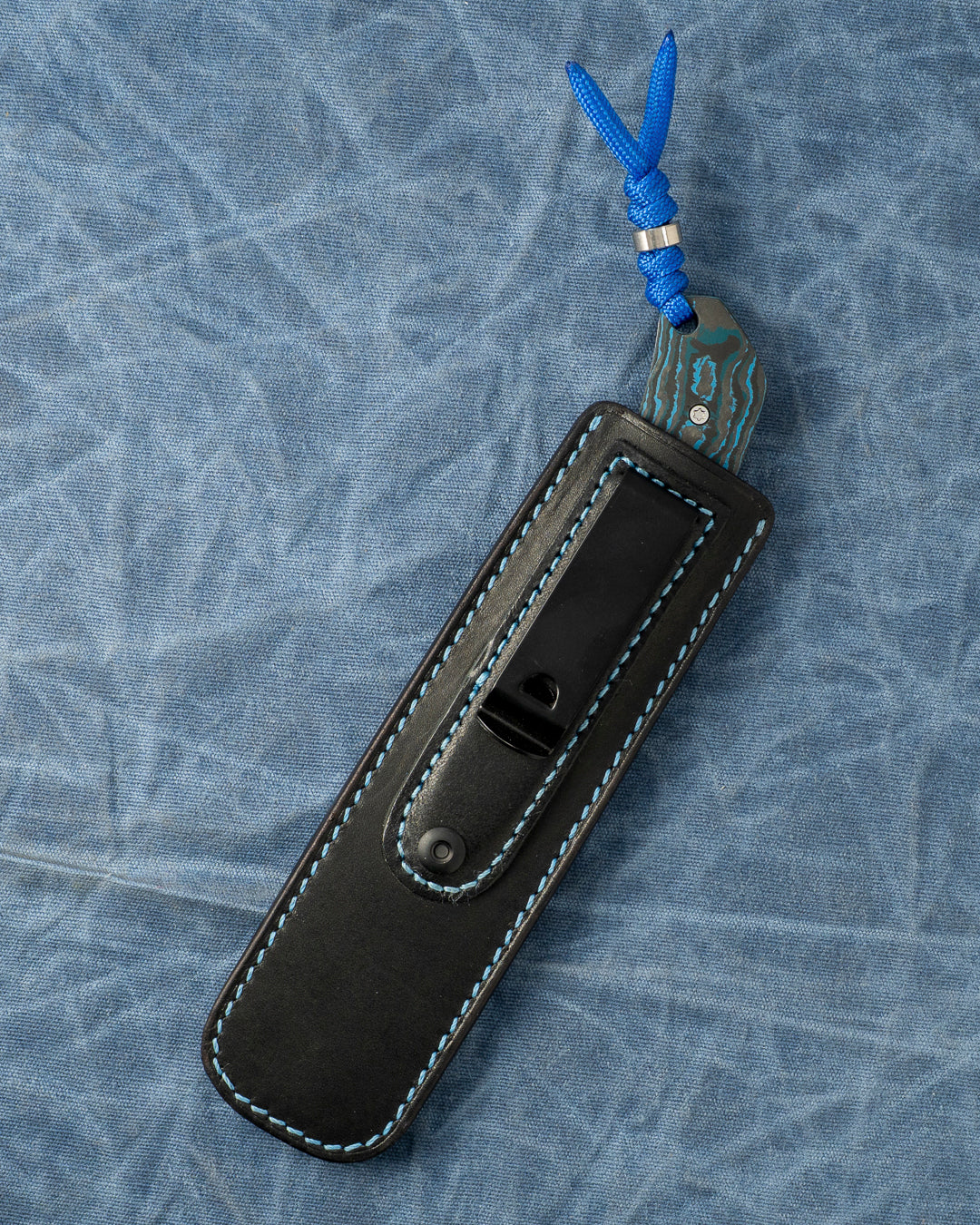 Jack Wolf Knives - BORDERTOWN BOWIE - FAT CARBON ARCTIC STORM