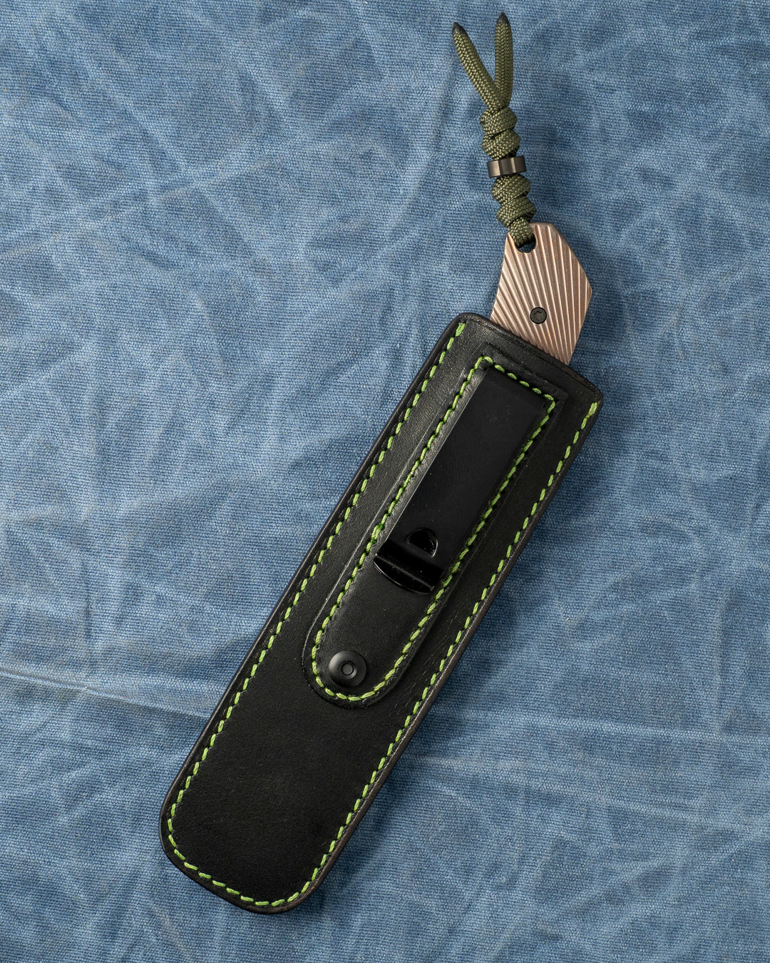 Jack Wolf Knives - BORDERTOWN BOWIE - TITANIUM STARBURST
