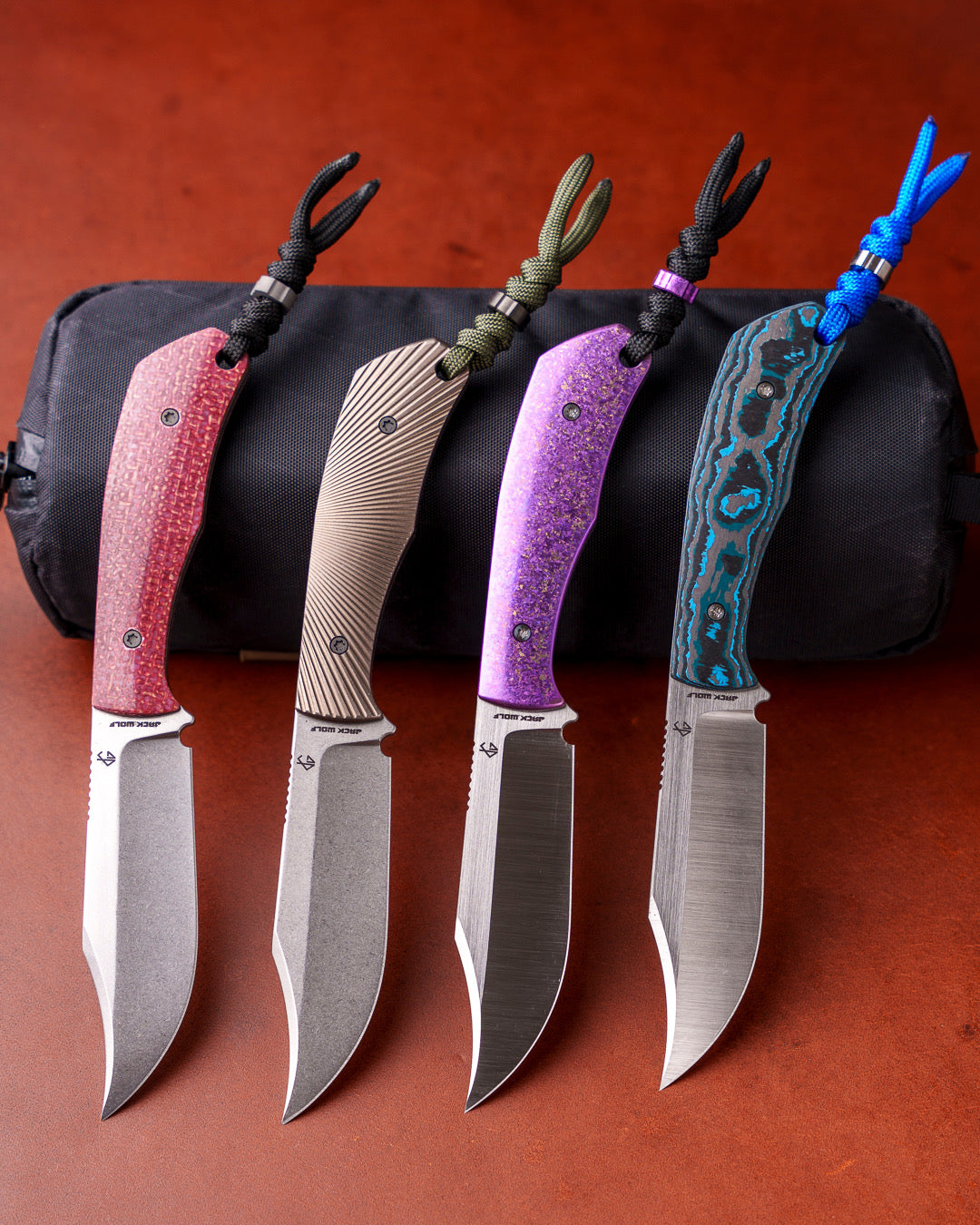 Jack Wolf Knives - BORDERTOWN BOWIE - FAT CARBON ARCTIC STORM