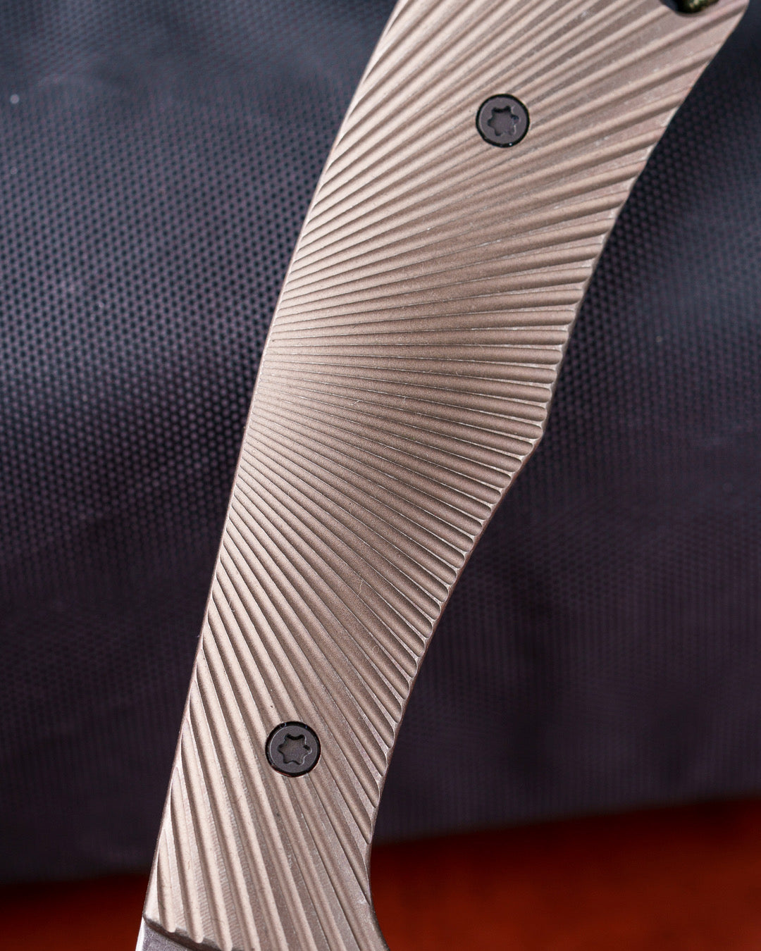 Jack Wolf Knives - BORDERTOWN BOWIE - TITANIUM STARBURST