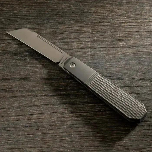 Jack Wolf Knives-Jack Wolf Knives - AFTER HOURS JACK - TITANIUM JIGGED HAND SATIN-1-Urban Cutlery