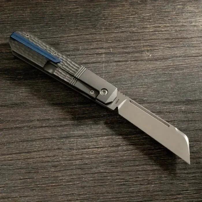 Jack Wolf Knives-Jack Wolf Knives - AFTER HOURS JACK - TITANIUM JIGGED HAND SATIN-2-Urban Cutlery
