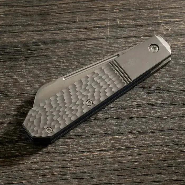 Jack Wolf Knives-Jack Wolf Knives - AFTER HOURS JACK - TITANIUM JIGGED HAND SATIN-3-Urban Cutlery