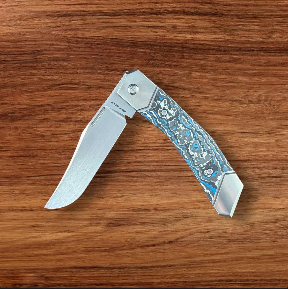Jack Wolf Knives-Jack Wolf Knives - BIONIC JACK - FAT CARBON FROST - w/ FREE Skiff Bearings-3-Urban Cutlery