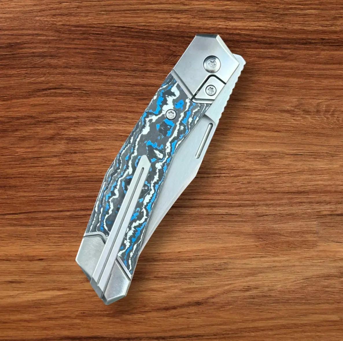 Jack Wolf Knives-Jack Wolf Knives - BIONIC JACK - FAT CARBON FROST - w/ FREE Skiff Bearings-6-Urban Cutlery