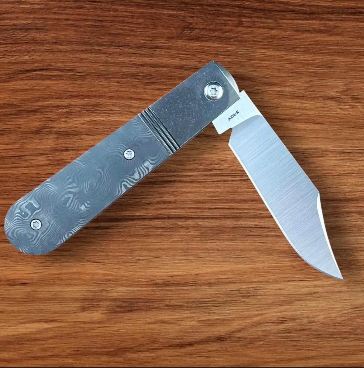 Jack Wolf Knives-Jack Wolf Knives - Big Bro Jack - FAT CARBON BLACK DUNES - w/ FREE Steel Bottle-4-Urban Cutlery