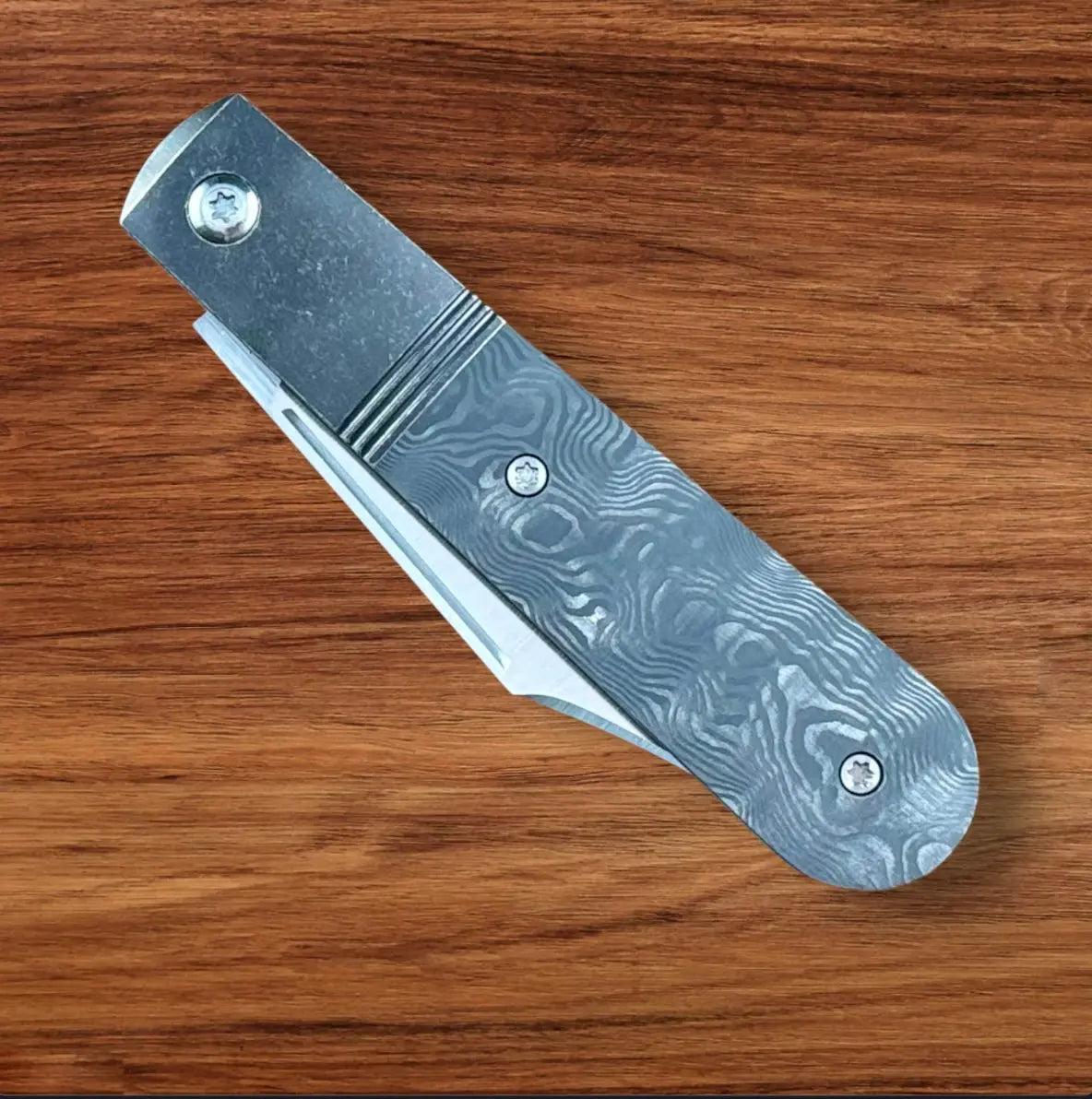 Jack Wolf Knives-Jack Wolf Knives - Big Bro Jack - FAT CARBON BLACK DUNES - w/ FREE Steel Bottle-5-Urban Cutlery