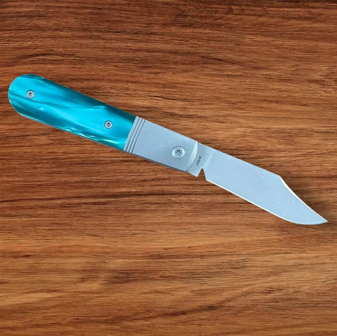 Jack Wolf Knives-Jack Wolf Knives - Big Bro Jack - KIRINITE OZ GREEN - w/ FREE Steel Bottle-2-Urban Cutlery