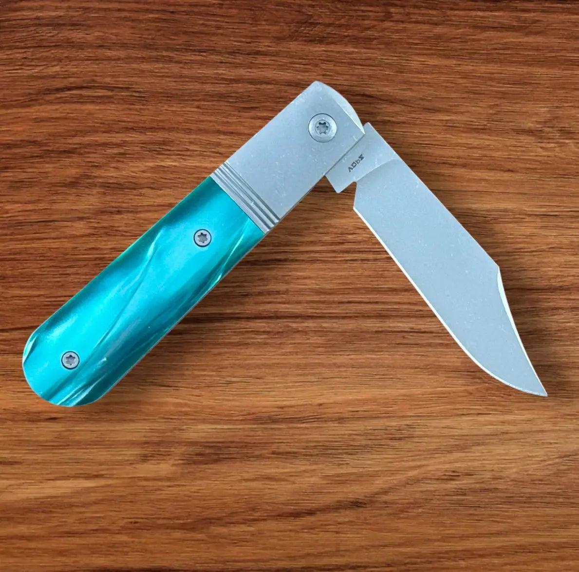 Jack Wolf Knives-Jack Wolf Knives - Big Bro Jack - KIRINITE OZ GREEN - w/ FREE Steel Bottle-4-Urban Cutlery