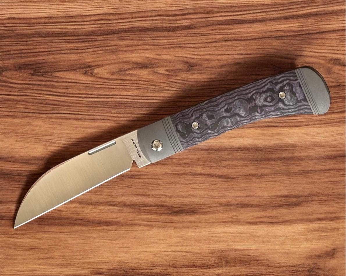 Jack Wolf Knives-Jack Wolf Knives - DIAMONDBACK JACK - FAT CARBON PURPLE HAZE-3-Urban Cutlery