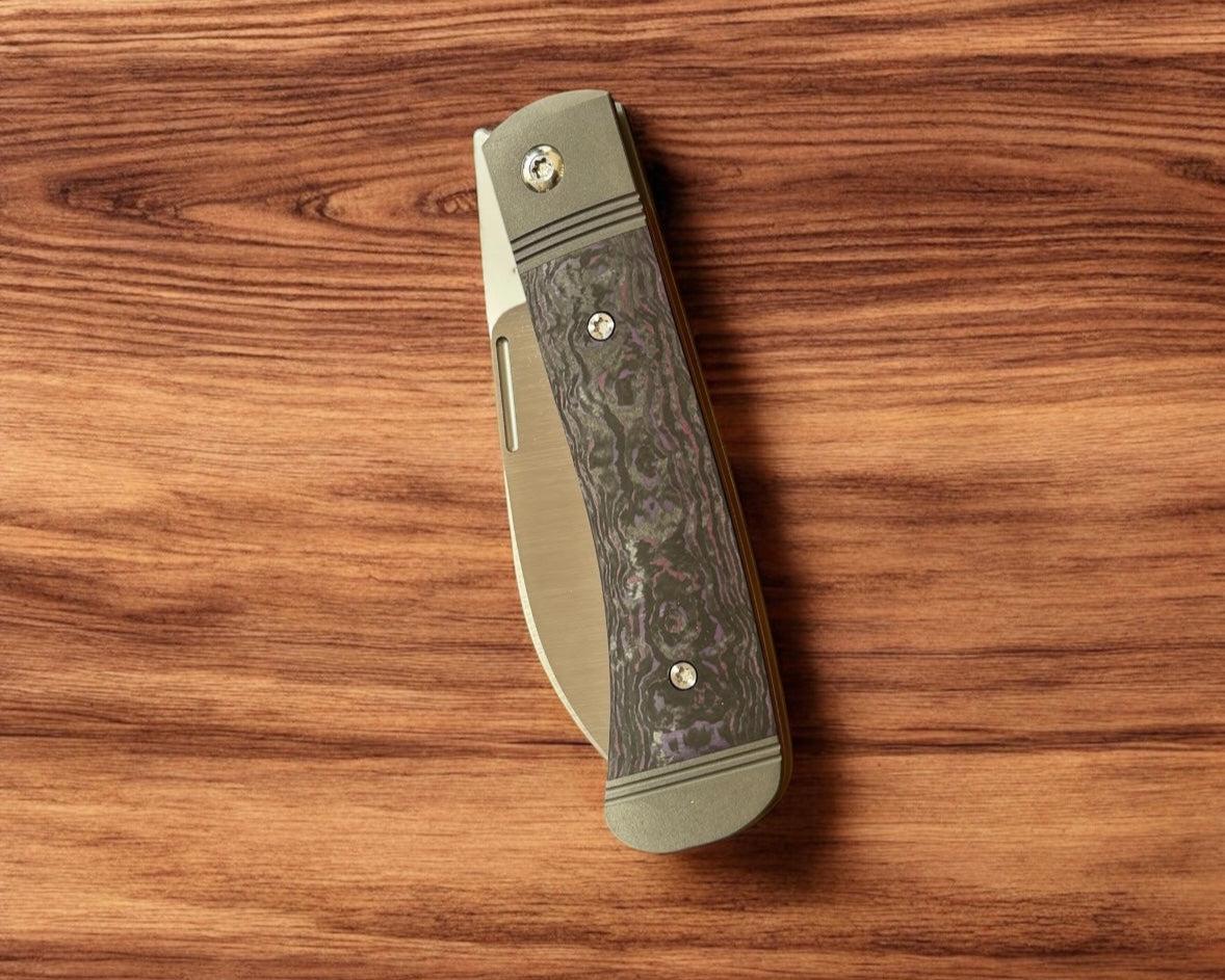 Jack Wolf Knives-Jack Wolf Knives - DIAMONDBACK JACK - FAT CARBON PURPLE HAZE-5-Urban Cutlery