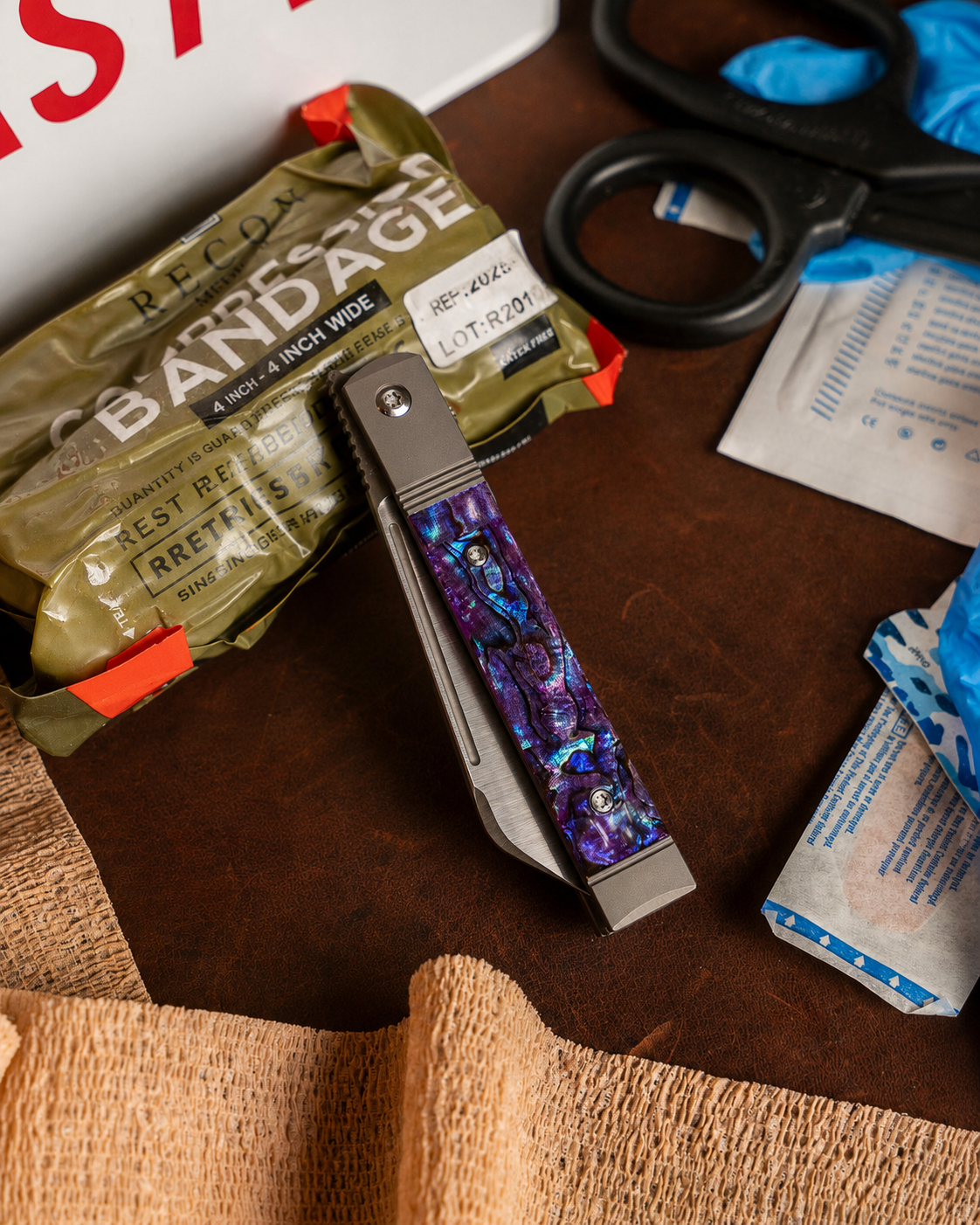 Jack Wolf Knives-Jack Wolf Knives - FEELBETTER JACK - PURPLE ABALONE-1-Urban Cutlery