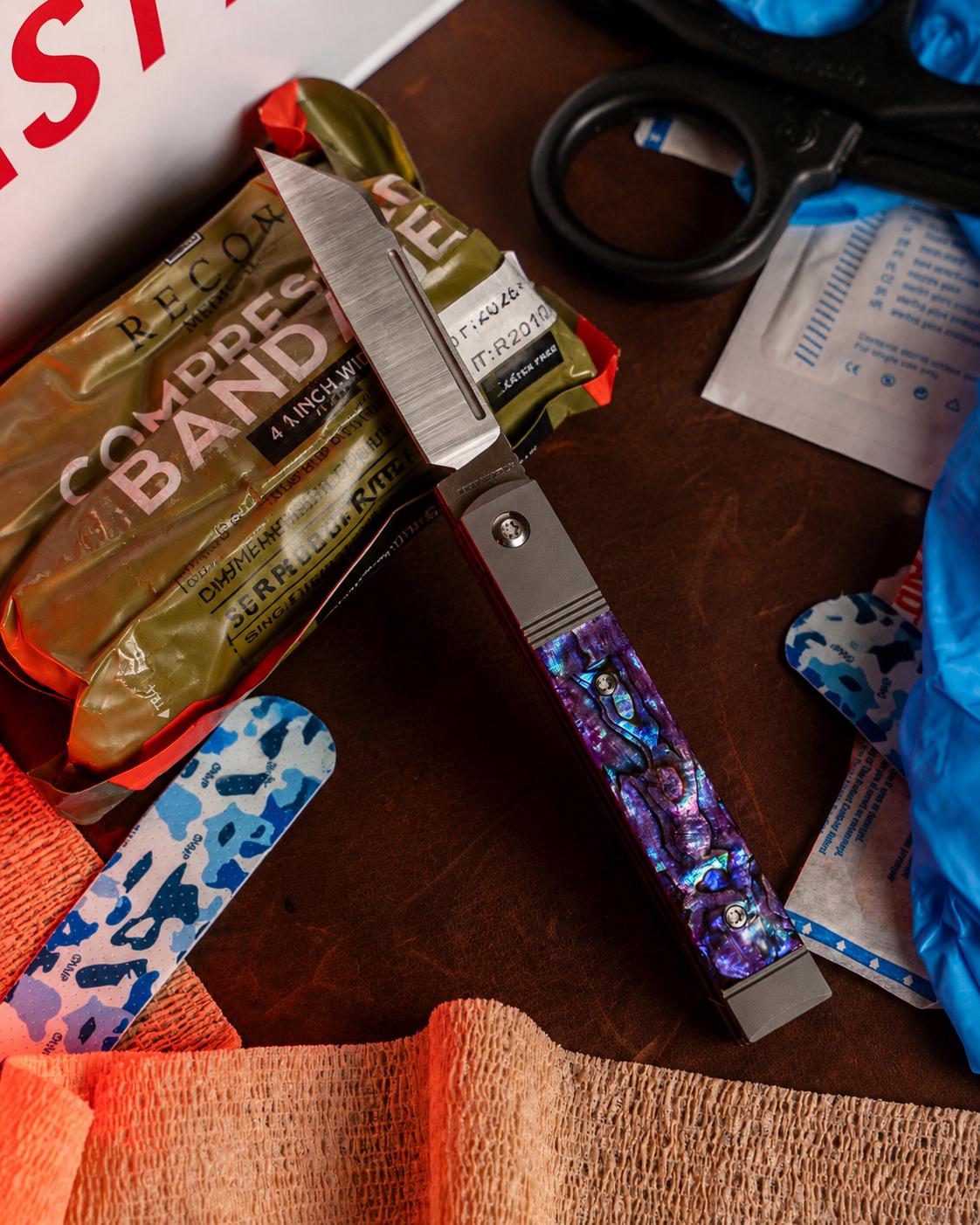 Jack Wolf Knives-Jack Wolf Knives - FEELBETTER JACK - PURPLE ABALONE-2-Urban Cutlery
