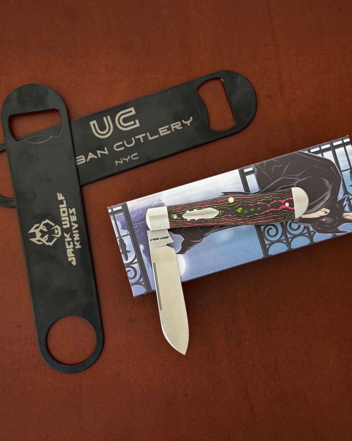 Jack Wolf Knives-Jack Wolf Knives GATEWAY EUREKA - CAMOCARBON WATERMELON SUGAR-2-Urban Cutlery