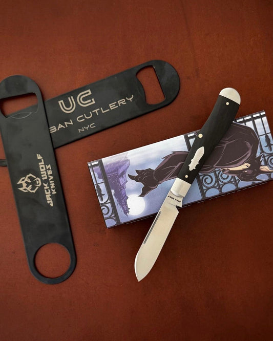 Jack Wolf Knives-Jack Wolf Knives GATEWAY EUREKA - EBONY WOOD-1-Urban Cutlery