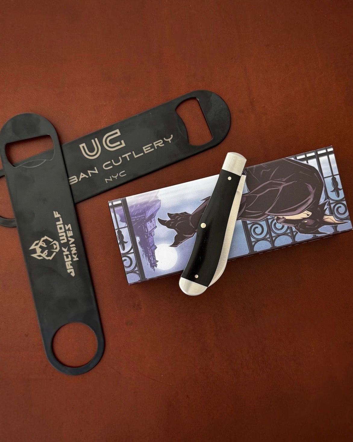 Jack Wolf Knives-Jack Wolf Knives GATEWAY EUREKA - EBONY WOOD-3-Urban Cutlery