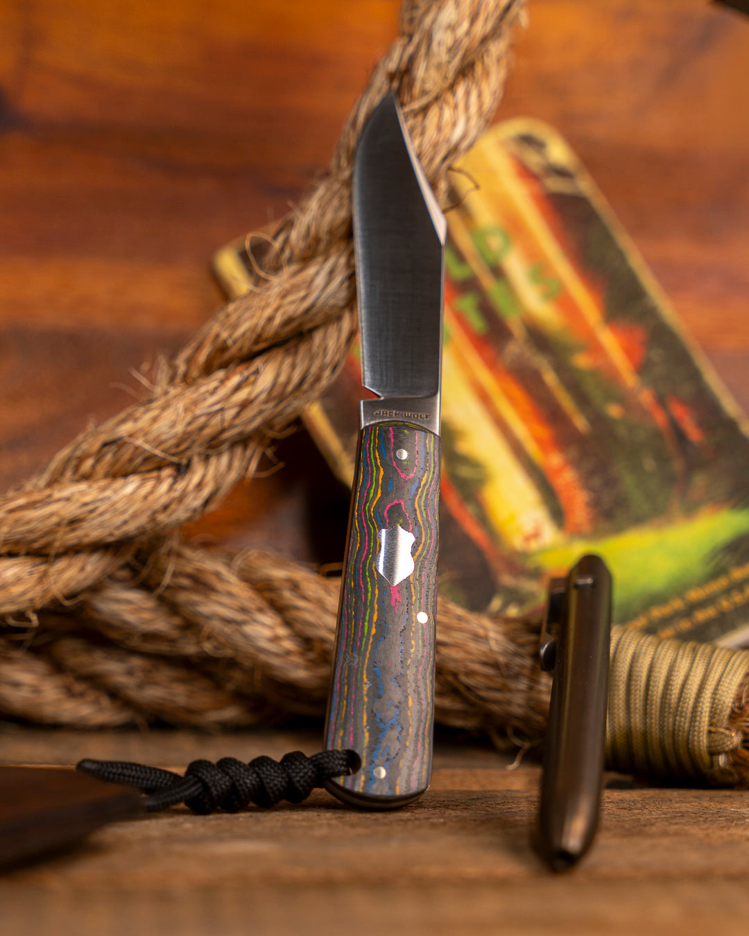 Jack Wolf Knives-Jack Wolf Knives GATEWAY FIXedc - CAMOCARBON 80s-3-Urban Cutlery