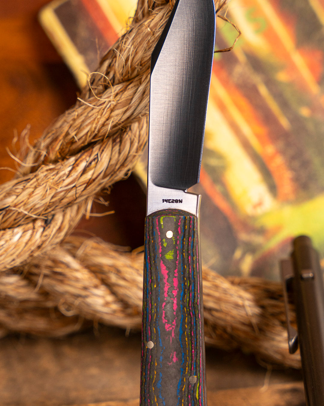 Jack Wolf Knives-Jack Wolf Knives GATEWAY FIXedc - CAMOCARBON 80s-4-Urban Cutlery