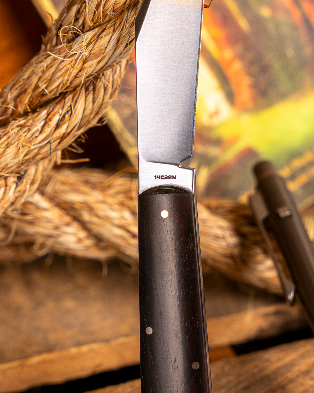 Jack Wolf Knives-Jack Wolf Knives GATEWAY FIXedc - EBONY WOOD-4-Urban Cutlery