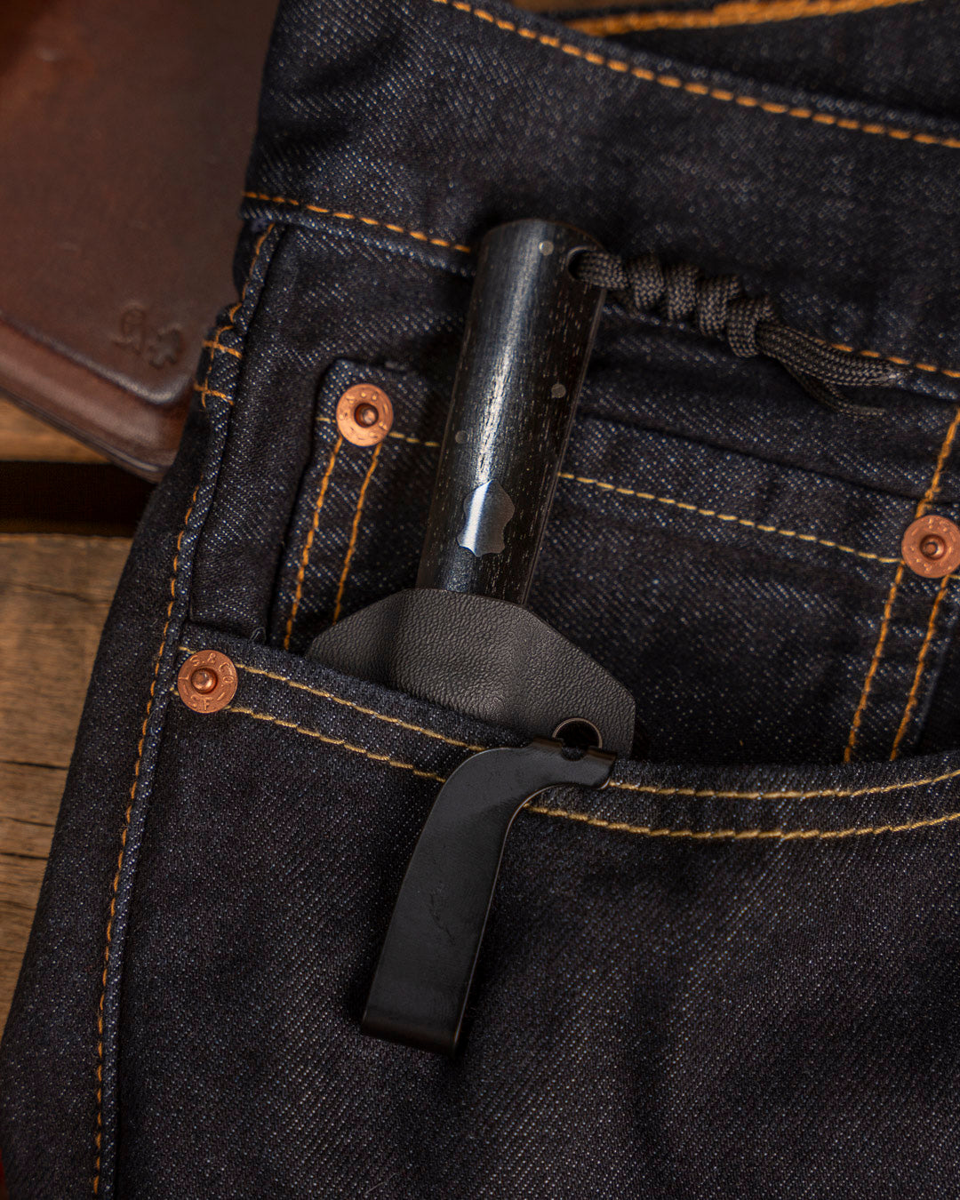 Jack Wolf Knives-Jack Wolf Knives GATEWAY FIXedc - EBONY WOOD-6-Urban Cutlery