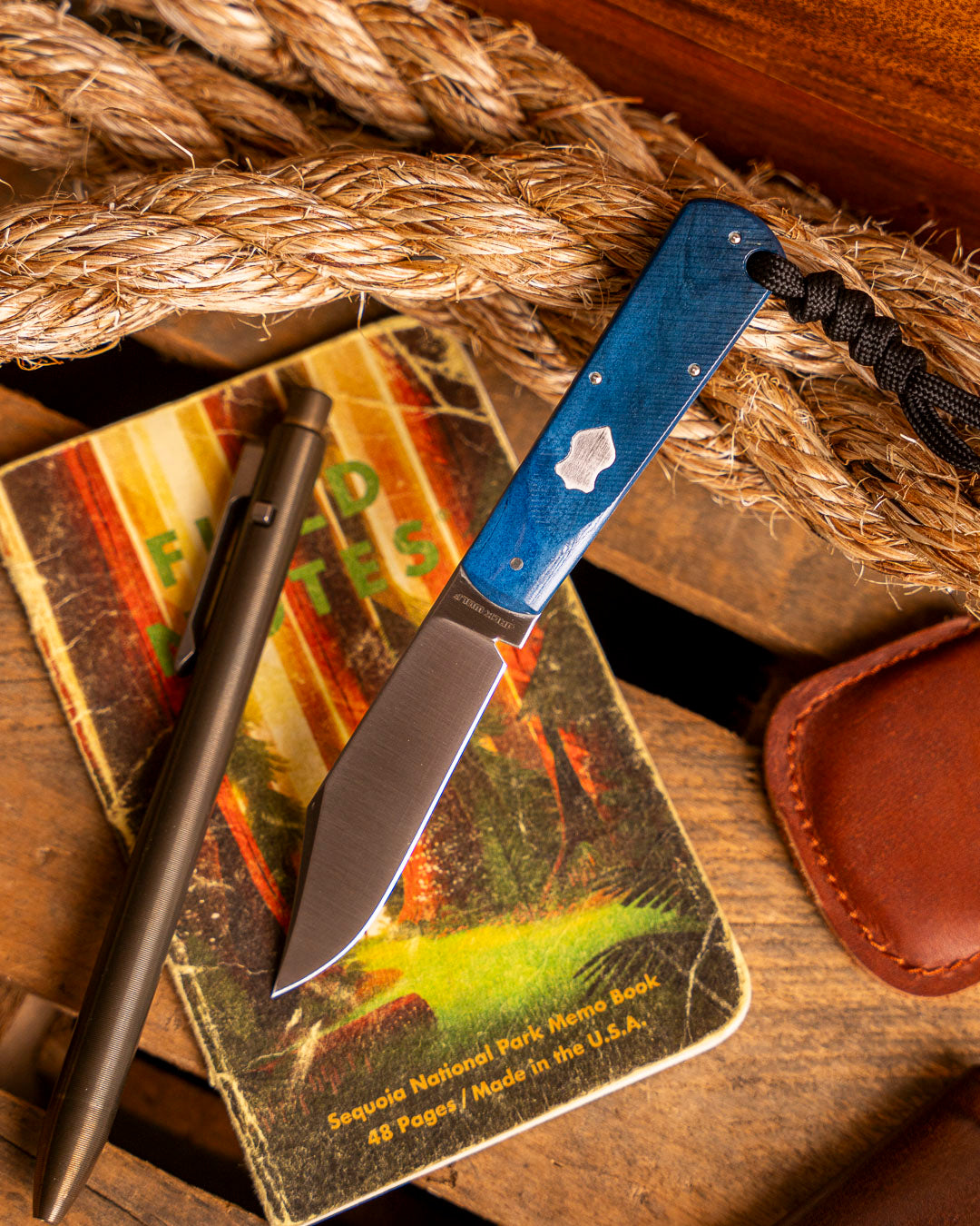 Jack Wolf Knives-Jack Wolf Knives GATEWAY FIXedc - SAWCUT BLUE BONE-2-Urban Cutlery