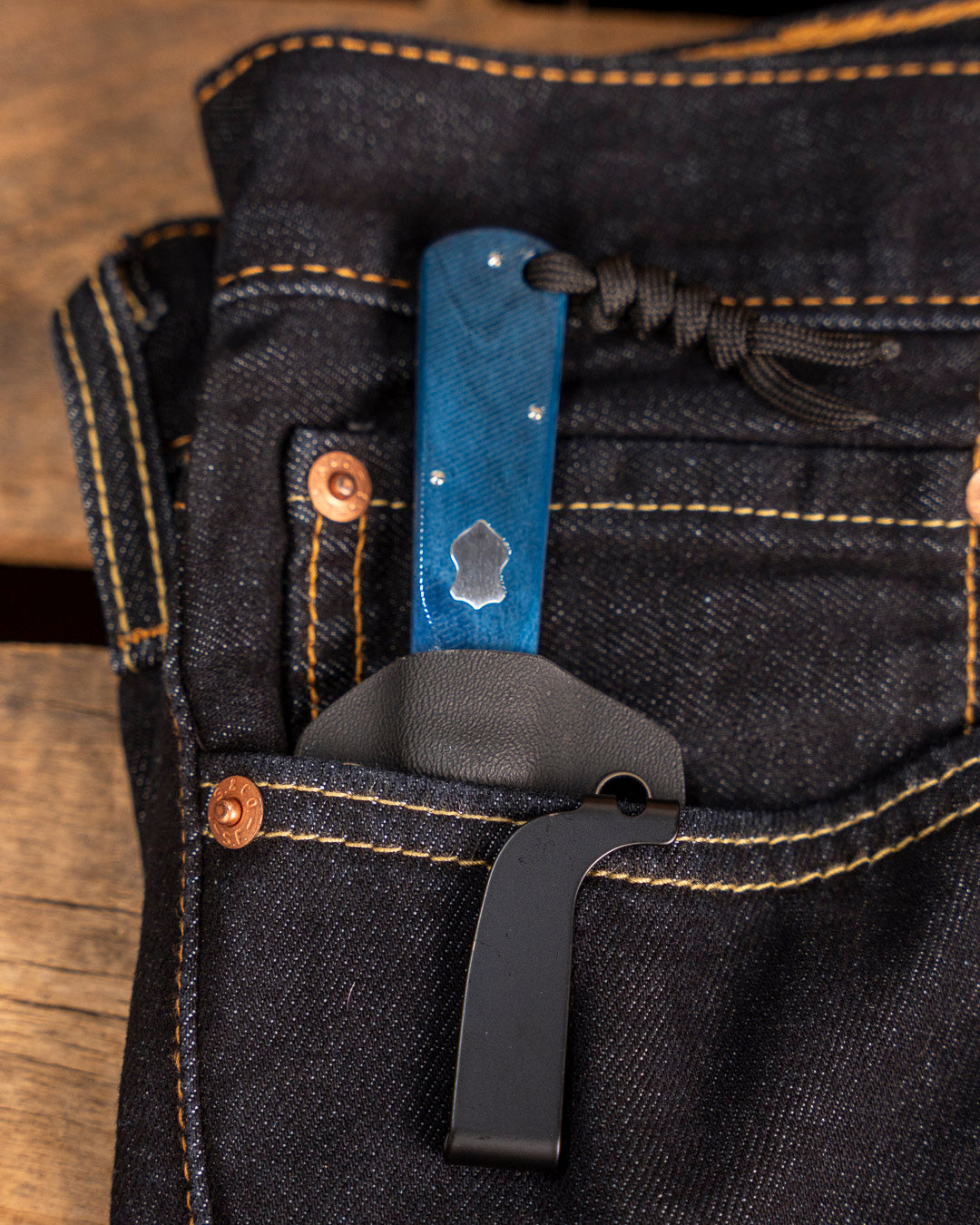 Jack Wolf Knives-Jack Wolf Knives GATEWAY FIXedc - SAWCUT BLUE BONE-6-Urban Cutlery